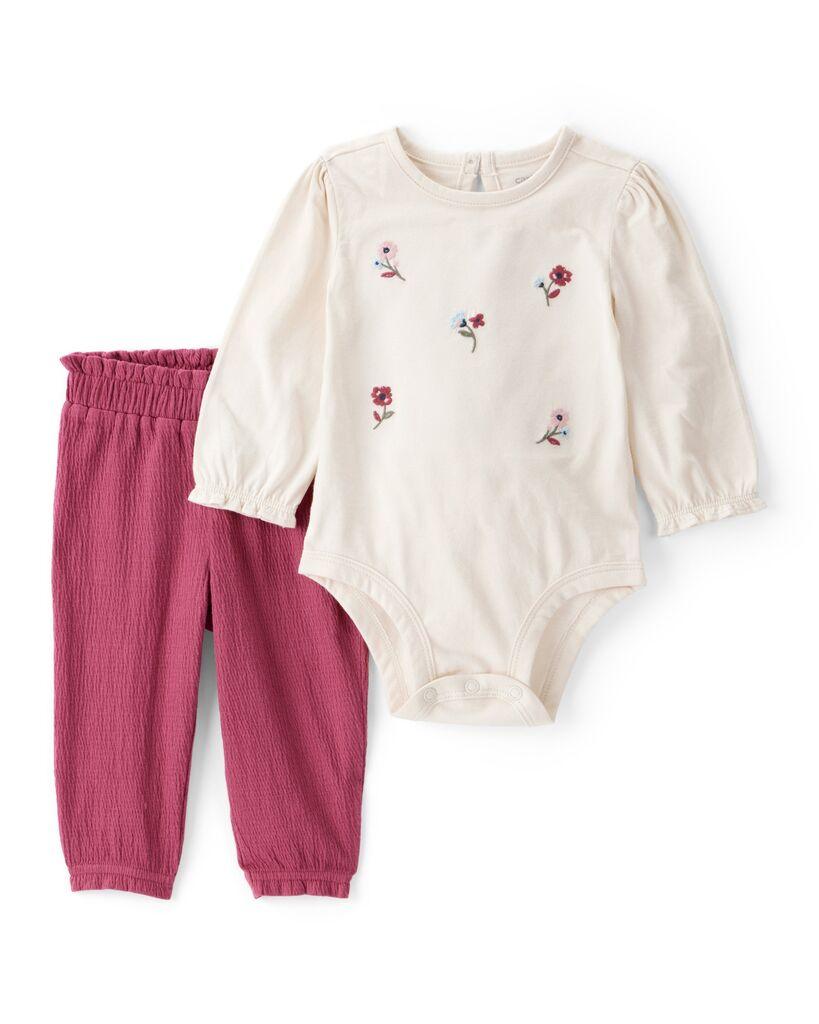 Carters Komplet za bebe, Bodi i Helanke, 1T270710, Roze-bež