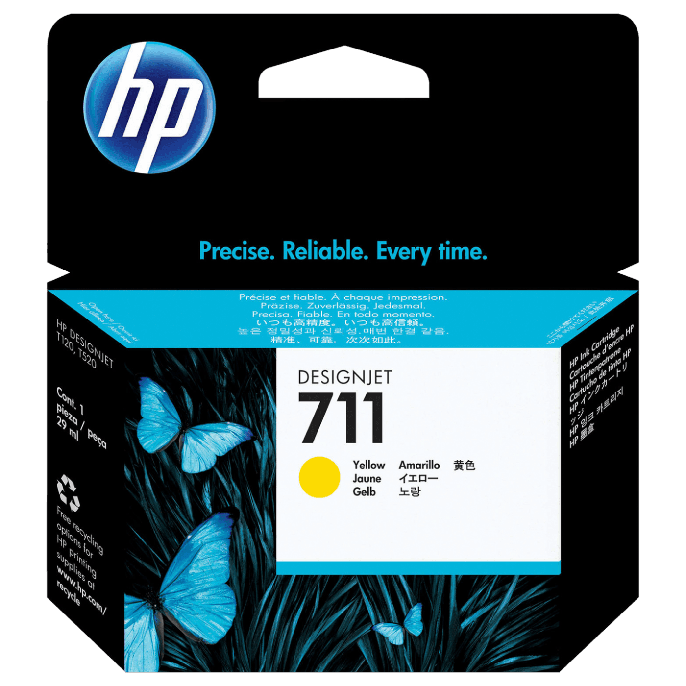 HP, Tinta 711 (CZ132A), 29ml, yellow, CZ132A