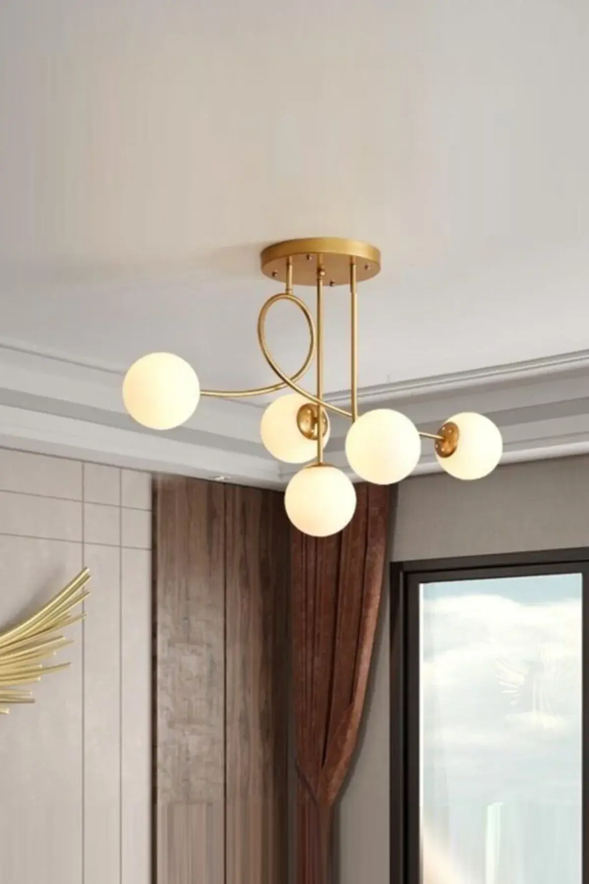 KryLight Luster Eva 5 zlatna