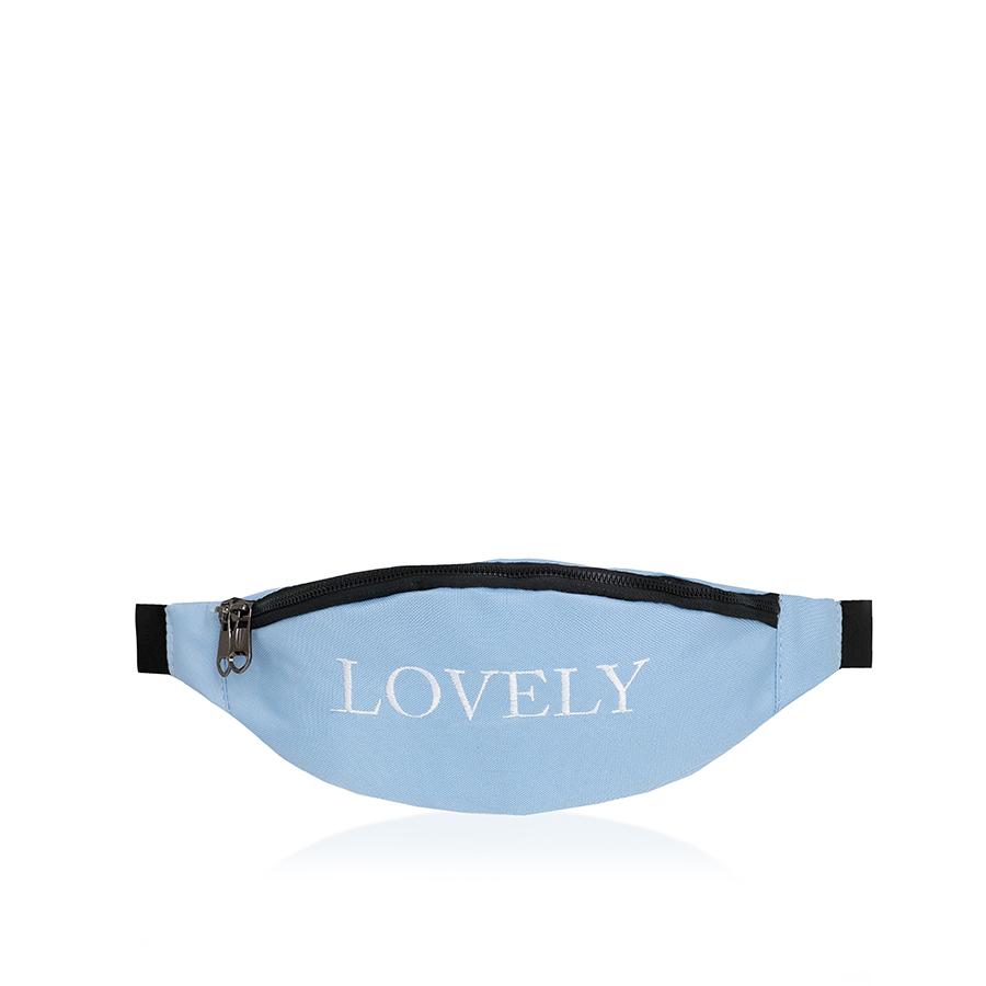 Lovely Bag Sport Belt Bag - Medium Svijetlo Plavo/Bijela Torba Za Pojas