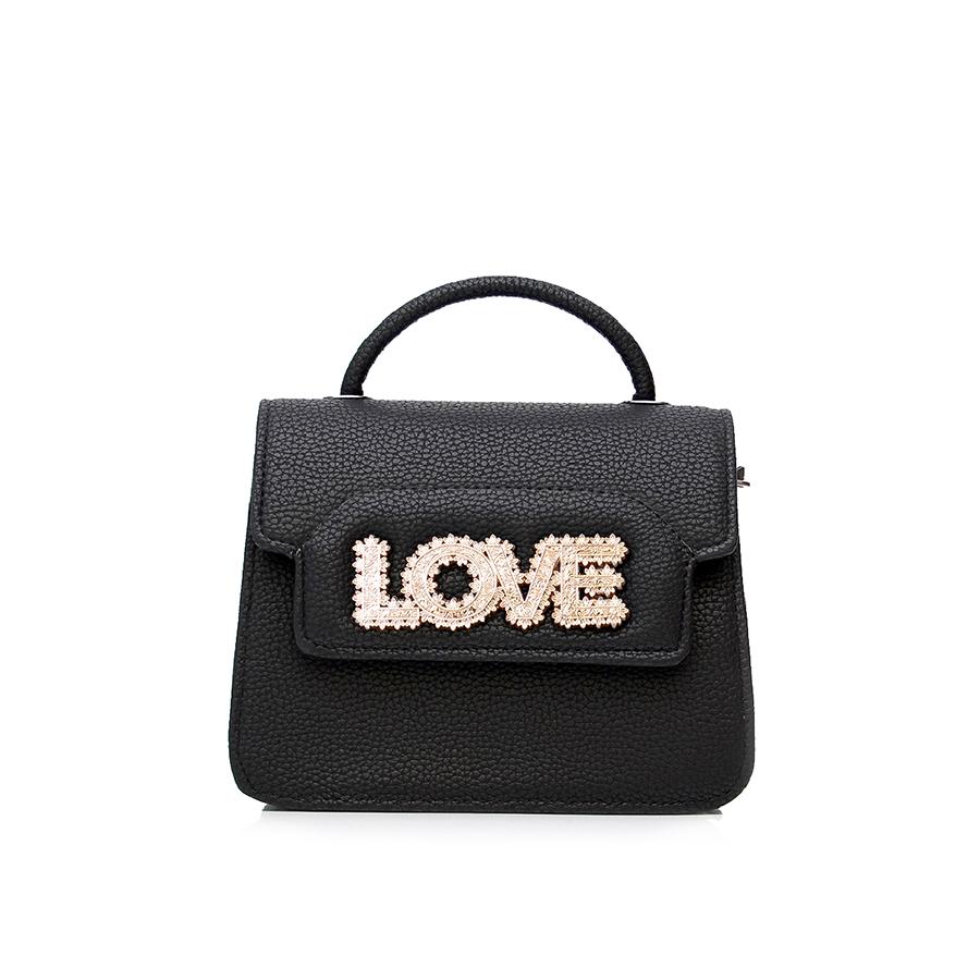 Lovely Bag Saint-Tropez - Crna Torba, Zlatni Metal