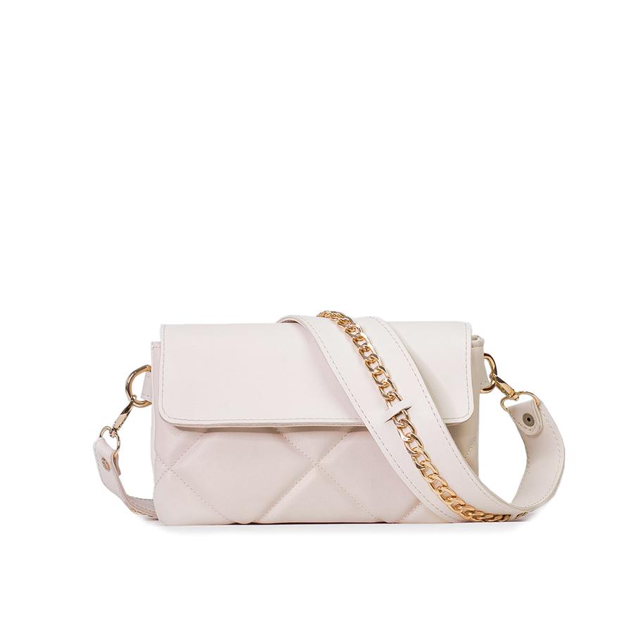 Lovely Bag Xenia Baby - Svijetlo Bež Torba, Zlatni Metal