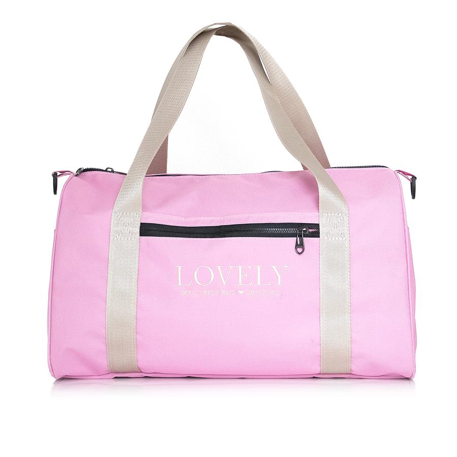 Lovely Bag Sport Bag - Maxi Puder/Bijela Sportska Torba
