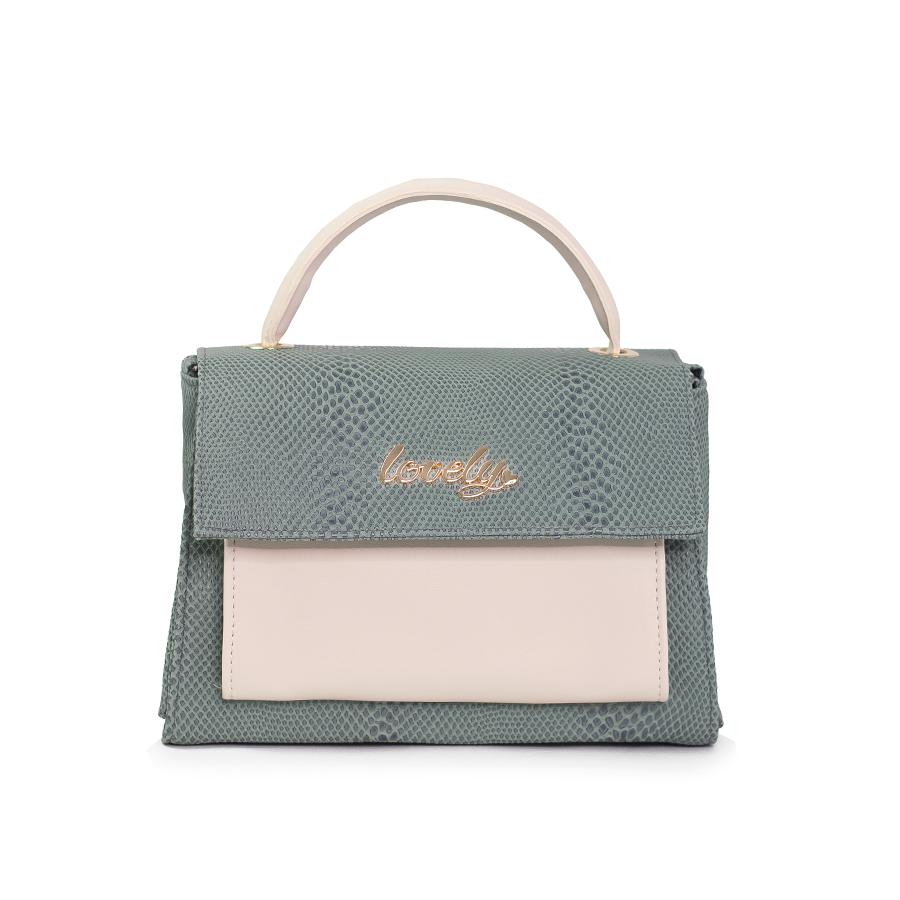Lovely Bag Ruby - Mint/Bež Torba, Zlatni Metal