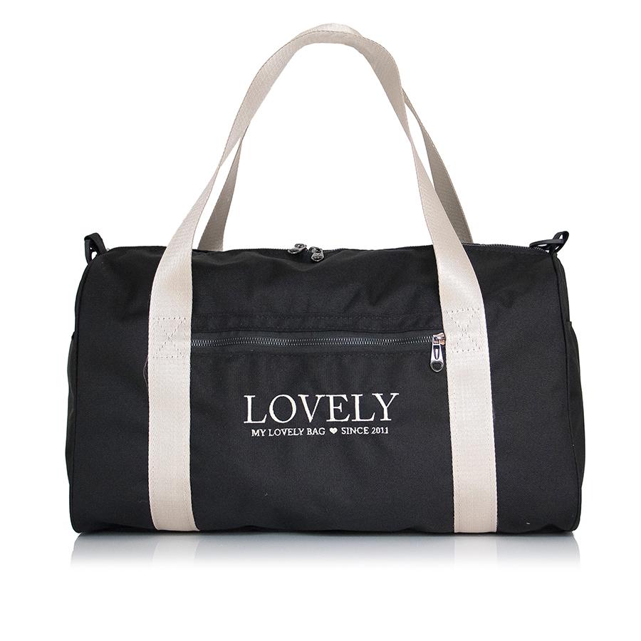 Lovely Bag Sport Bag - Maxi Crno/Bež Sportska Torba