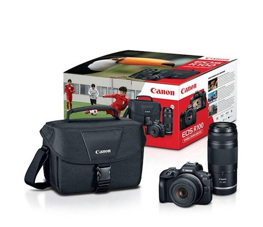 Canon Fotoaparat r100 + Objektiv rfs18-45 +Objektiv rf75-300