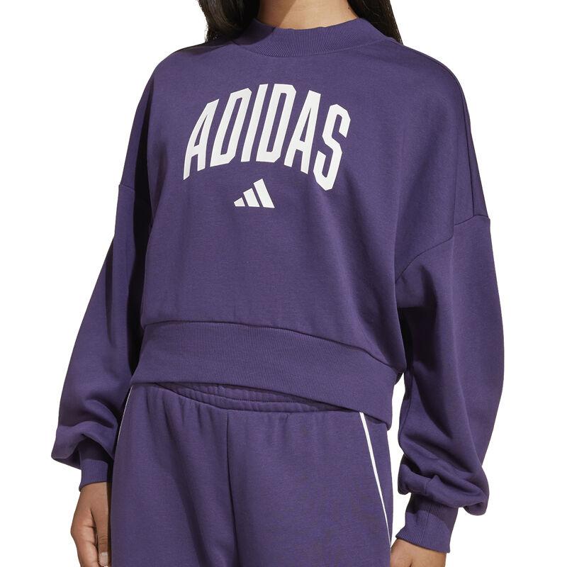 Adidas Duks za djevojčice JG CLGT FT SWT, Ljubičasti