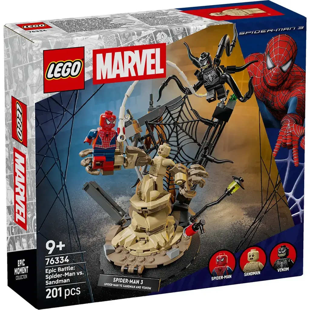 Lego Marvel Epska bitka: Spajdermen protiv Sandmena i Venoma 76334