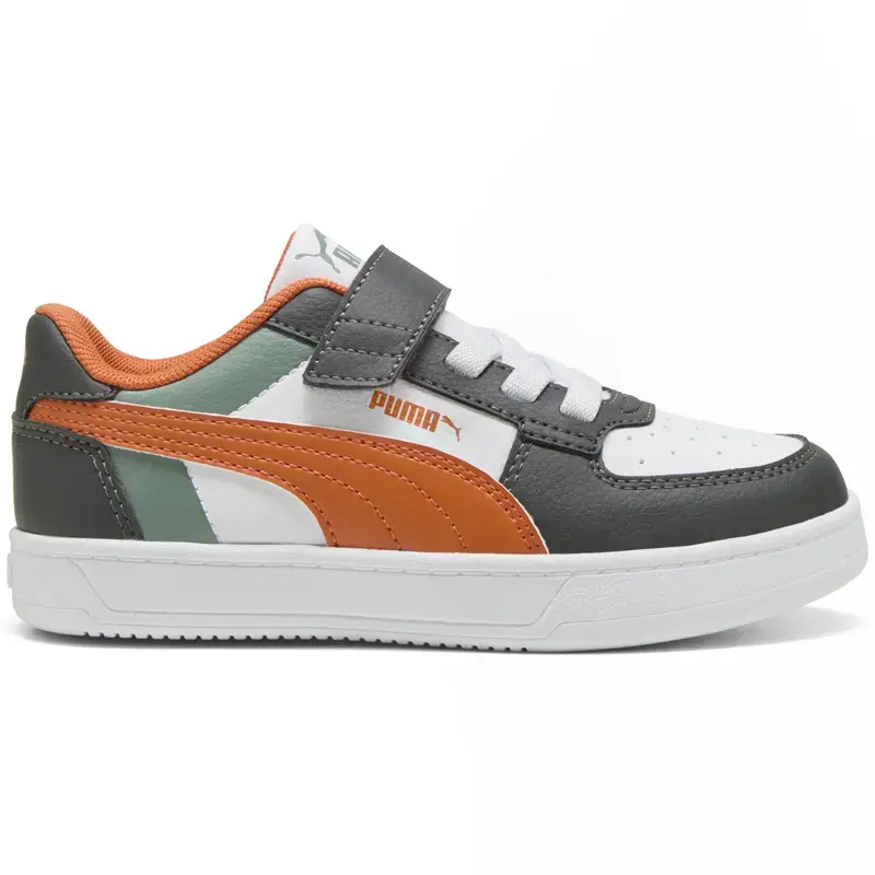 PUMA Boys Caven 2.0 Block Ac+ Ps patike, sivo-narandžaste