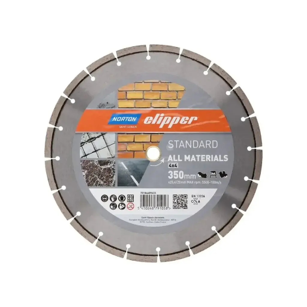 Norton Dijamantska Rezna Ploča za Beton i Asfalt VULCAN COMBO 70184609633, 350x25.4 mm