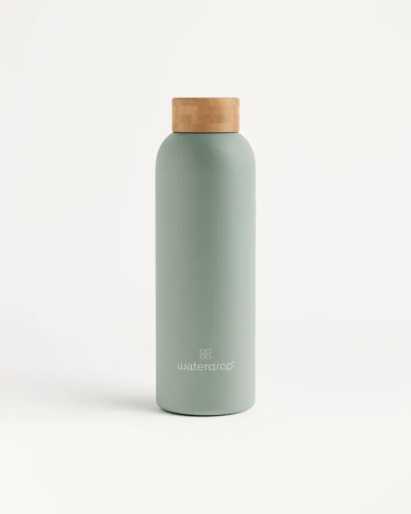 Waterdrop Čelik boca, 600ml, Maslina
