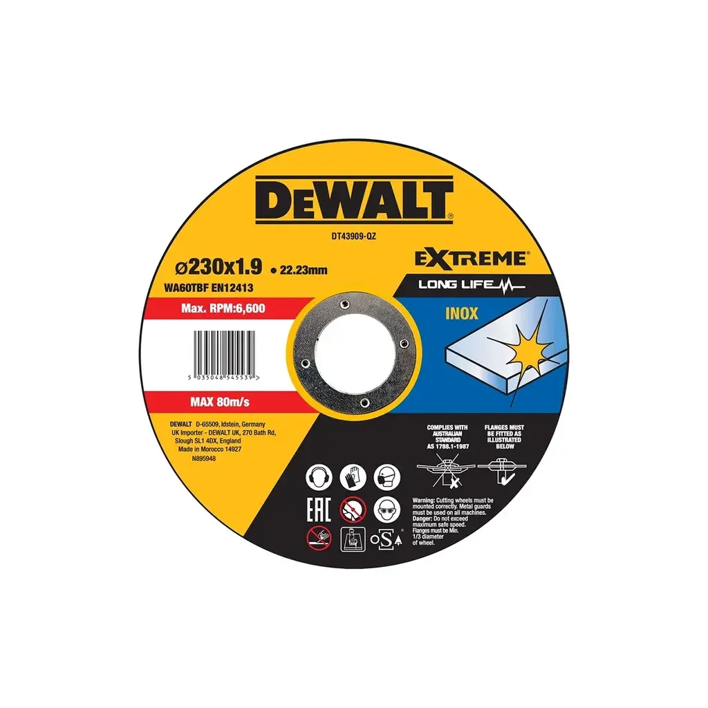 DeWalt Rezna Ploča za Inox DT43909-QZ, 230x1.9x22.23 mm