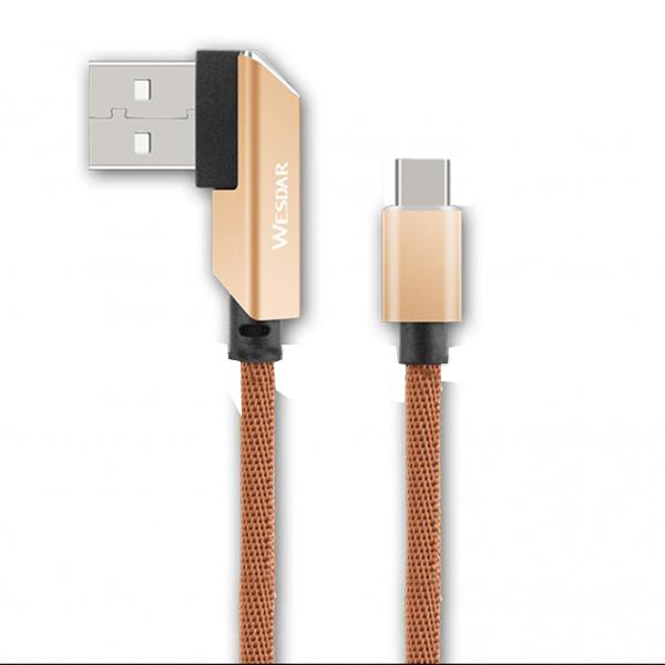 Wesdar USB kabl Tip C na USB-A T20, 1m