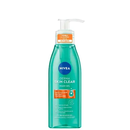 Nivea Derma Skin Clear gel za umivanje, 150 ml