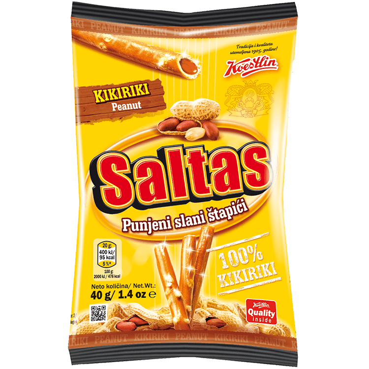 Saltas Štapići, Kikiriki, 40 g