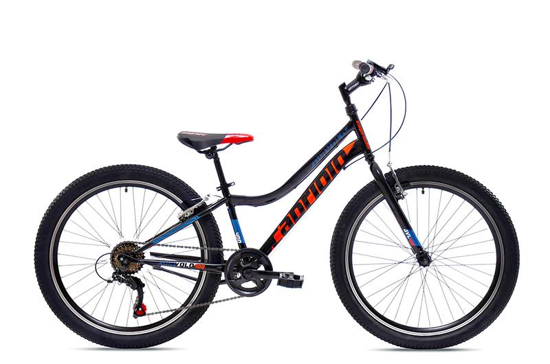 Capriolo Bicikl za dječake 24"/13" Diavolo 400, Crno-Narandžasti
