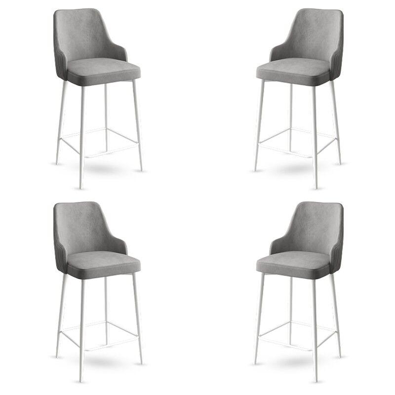 Hanah Home set barskih stolica Enox, 4 dijela, sivo-bijela