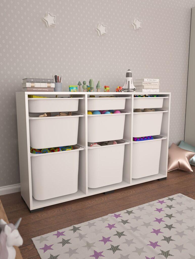 Hanah Home Višenamjenska komoda Boffi, 134x84x30 cm, Bijela