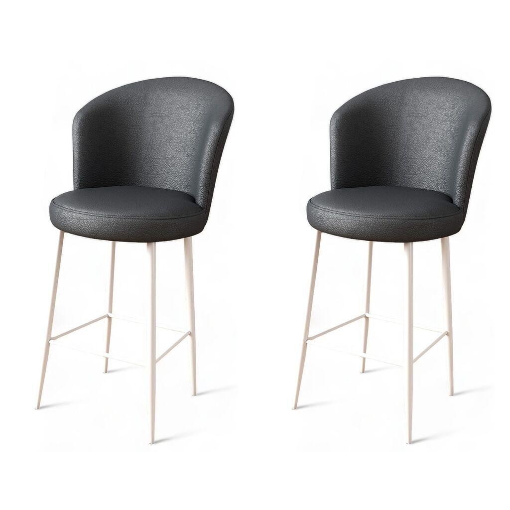 Hanah Home Set barskih stolica Uras, 2 dijela, antracit-bijela