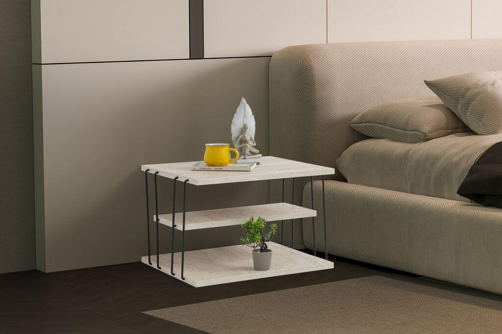 Hanah Home Club sto Lifon, 50x33x40 cm, Crni