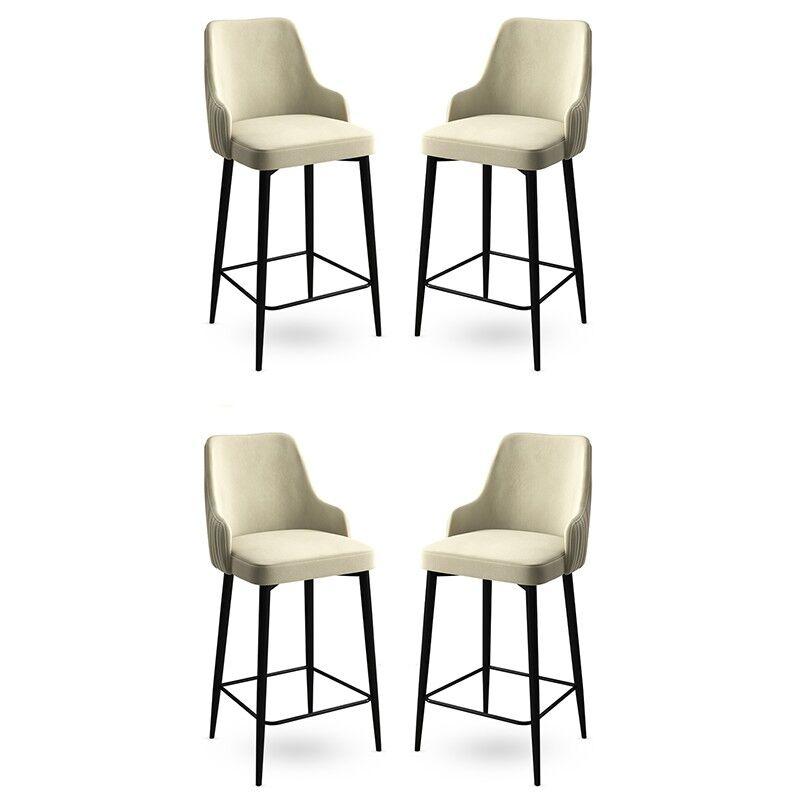 Hanah Home Set barskih stolica Enox, 4 dijela, krem-crna