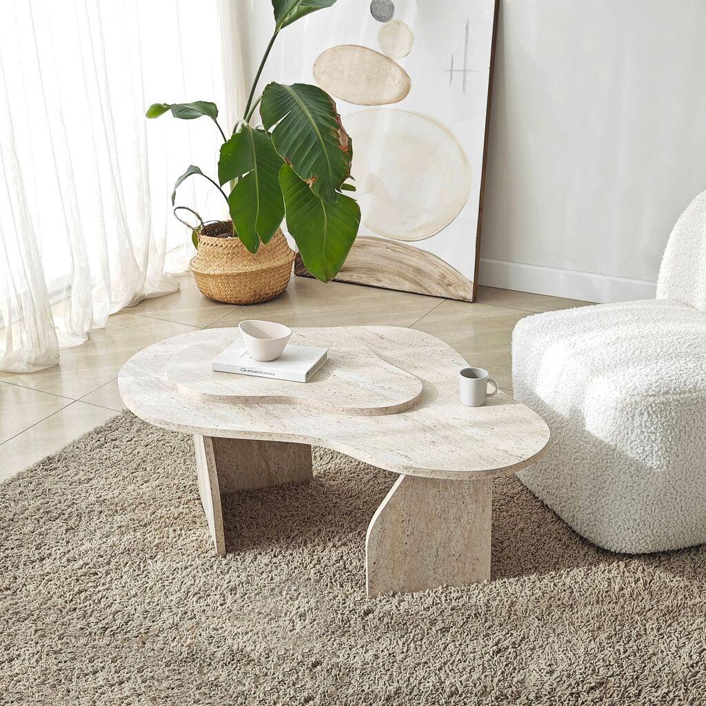 Hanah Home Club sto Metal, 105x35x65 cm, Krem