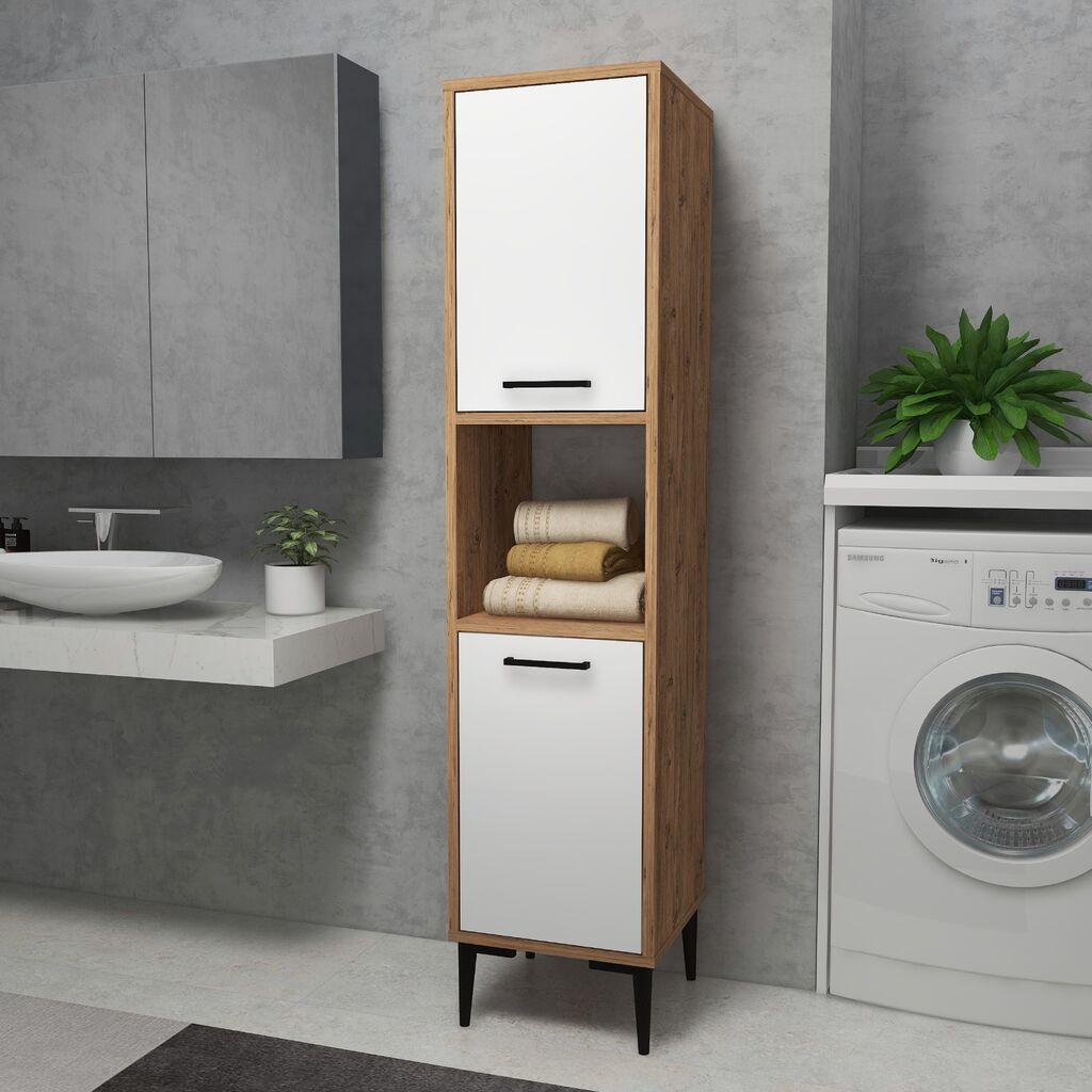 Hanah Home Višenamjenski ormarić Daminol, 35 x 153,6 x 35 ​​cm, Smeđa