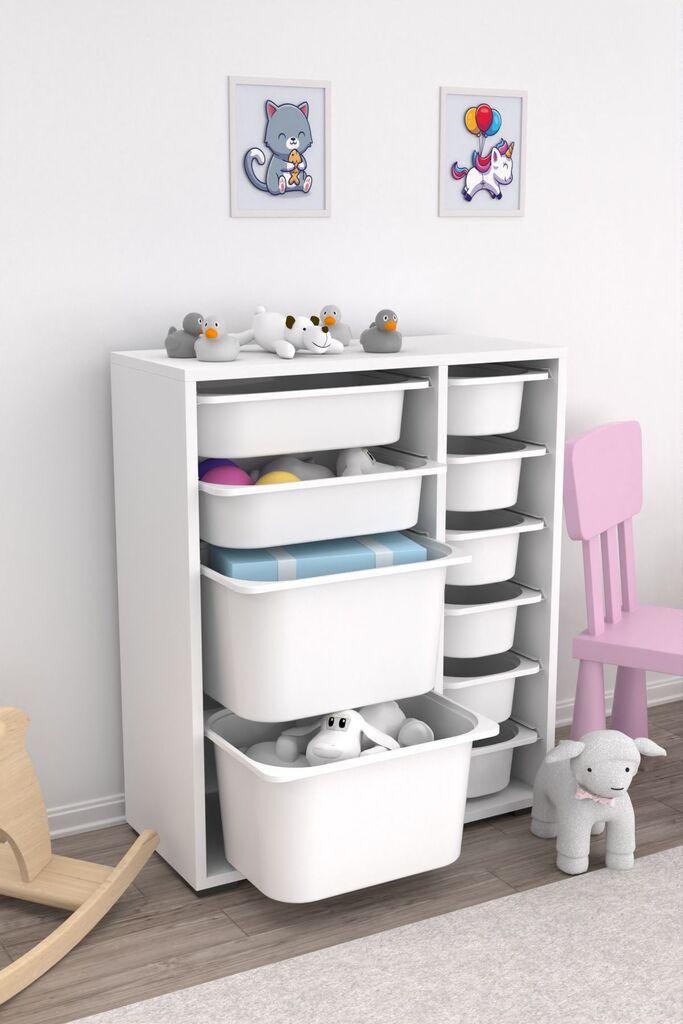 Hanah Home Multifunkcionalna komoda Zen 2D2K6U, 69,5 x83 x30 cm, Bijela