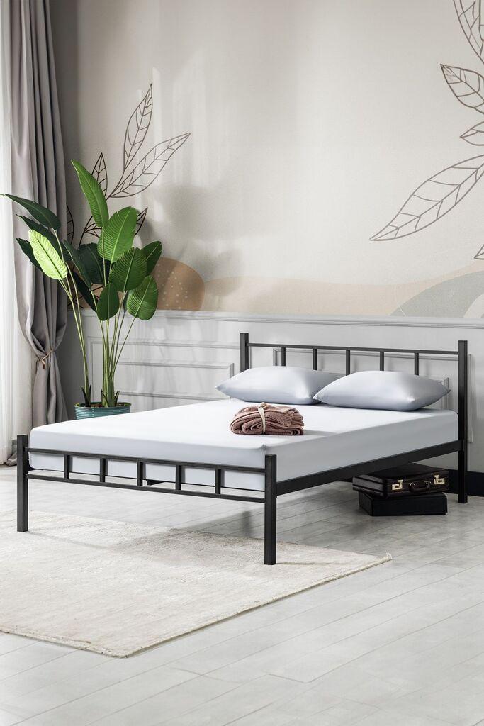 Hanah Home Francuski krevet K90, 120x95x200 cm, Crni