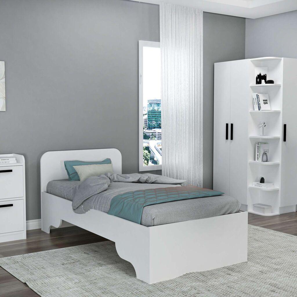 Hanah Home Luses okvir kreveta, 94,4x193,6x80 cm, bijeli