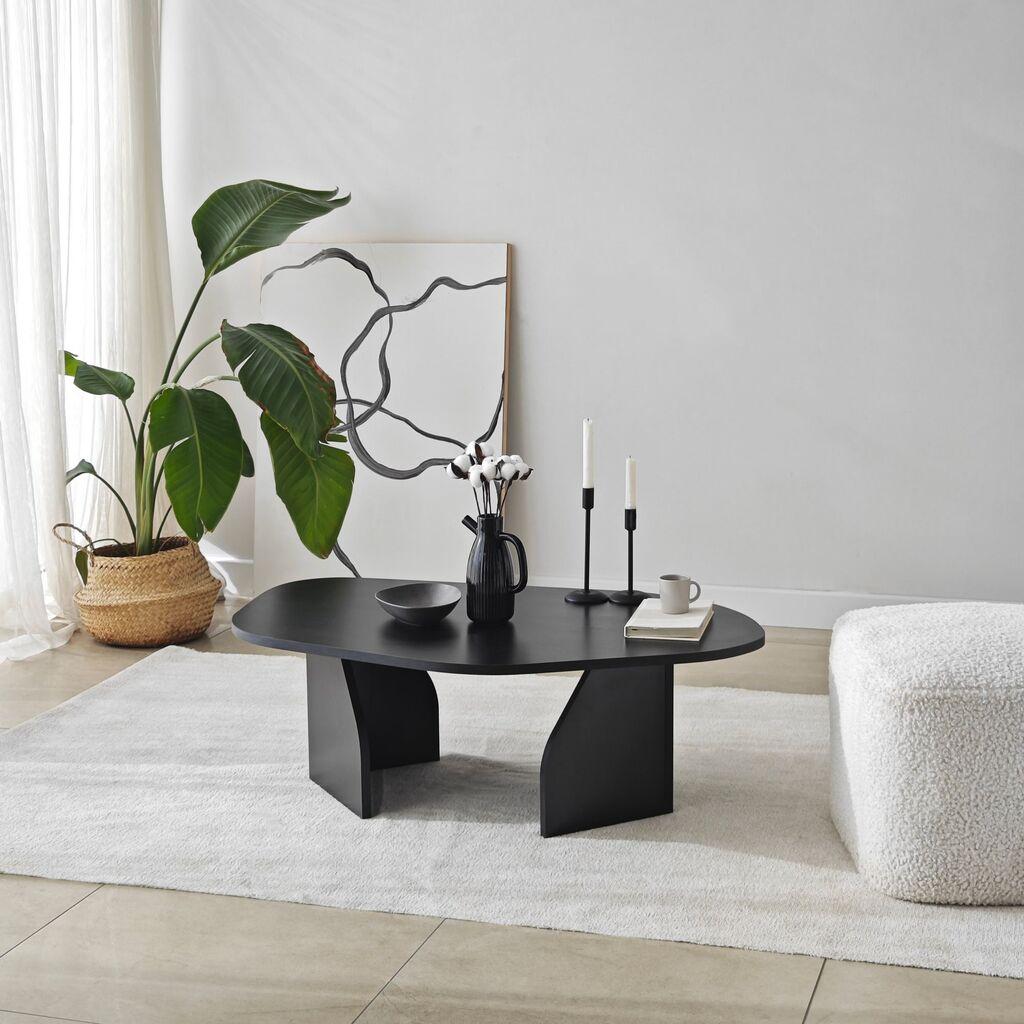 Hanah Home Club sto Rock, 105x35x65 cm, crni