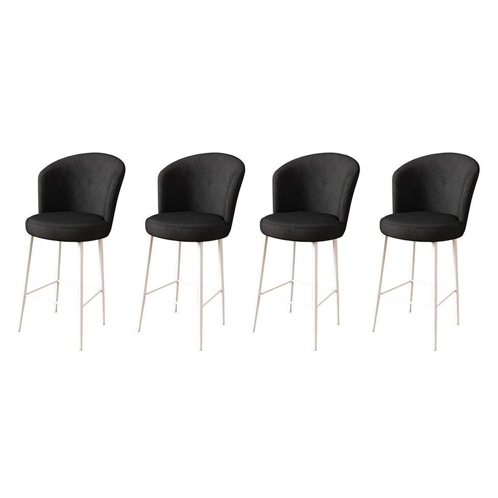 Hanah Home set barskih stolica Alte, 4 dijela, antracit-bijela