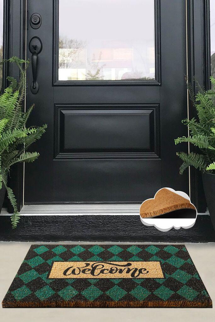 Conceptum Hypnose tepih karirani - zeleni, 40 x 60 cm