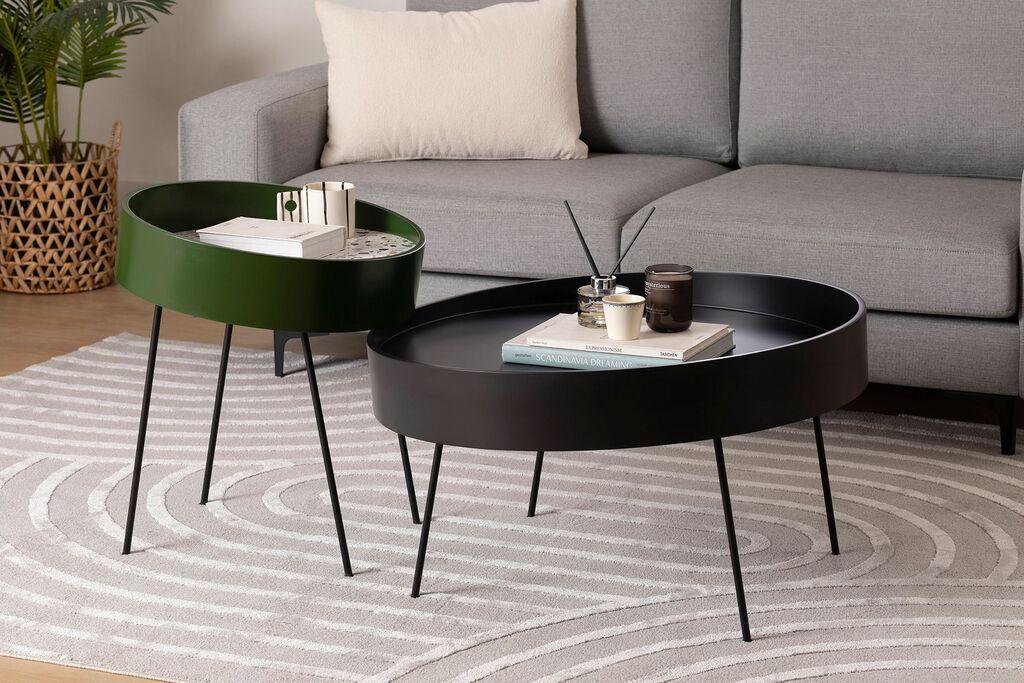 Hanah Home Club sto Ilo, 80x47x80 cm, Crni