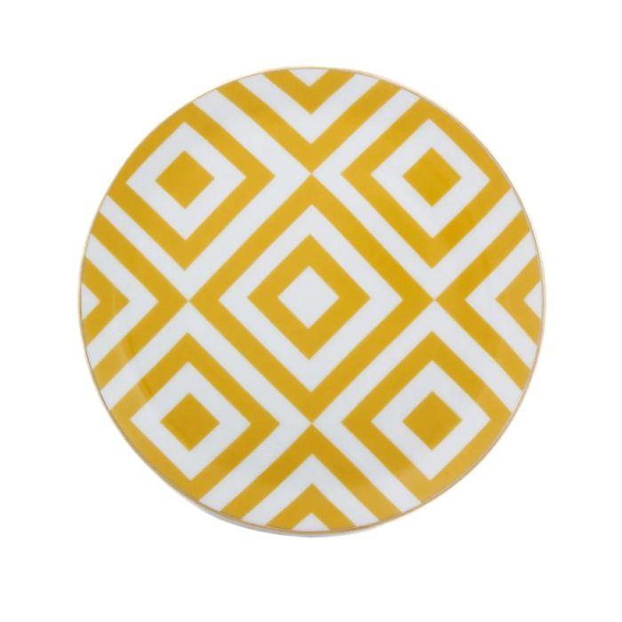 Porland plitki tanjir 17 cm Morocco,  žute boje