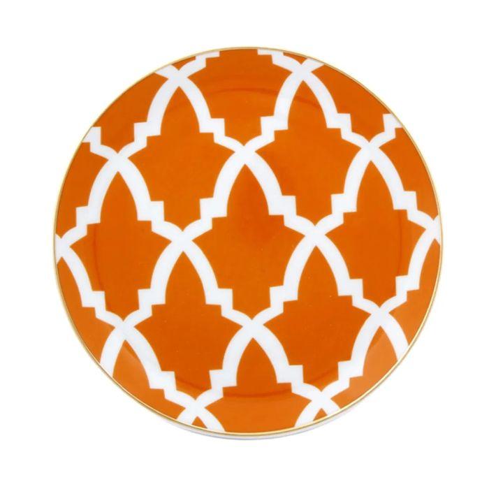 Porland plitki tanjir 17 cm Morocco,  narandžaste boje
