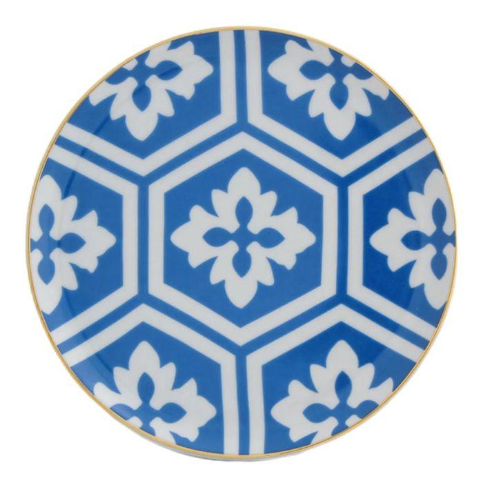 Porland plitki tanjir 17 cm Morocco, svjetloplave boje