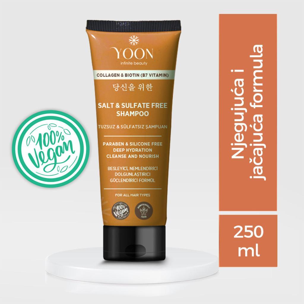 YOON Šampon Bez Sulfata i Soli 250ml, Smeđa