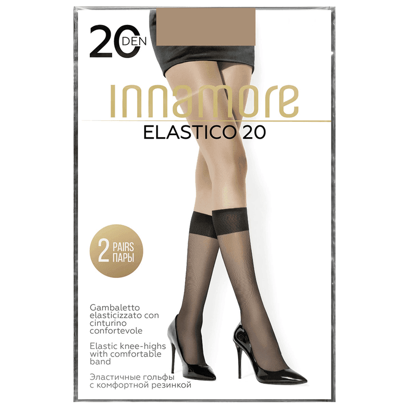 Innamore Ženske dokoljenice Elastico 20,  2 para