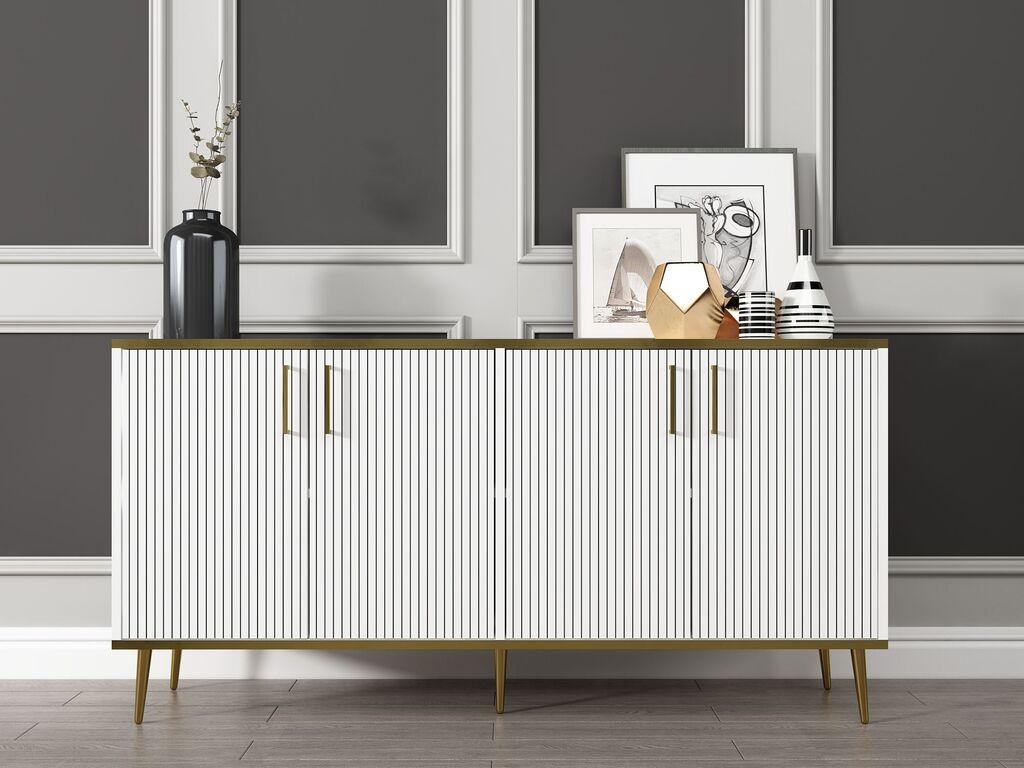 Hanah Home Komoda od poliestera, bijela