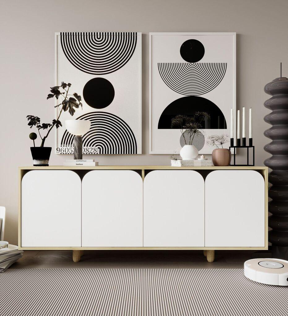 Hanah Kućna komoda Lazio Bohem 180, bijela