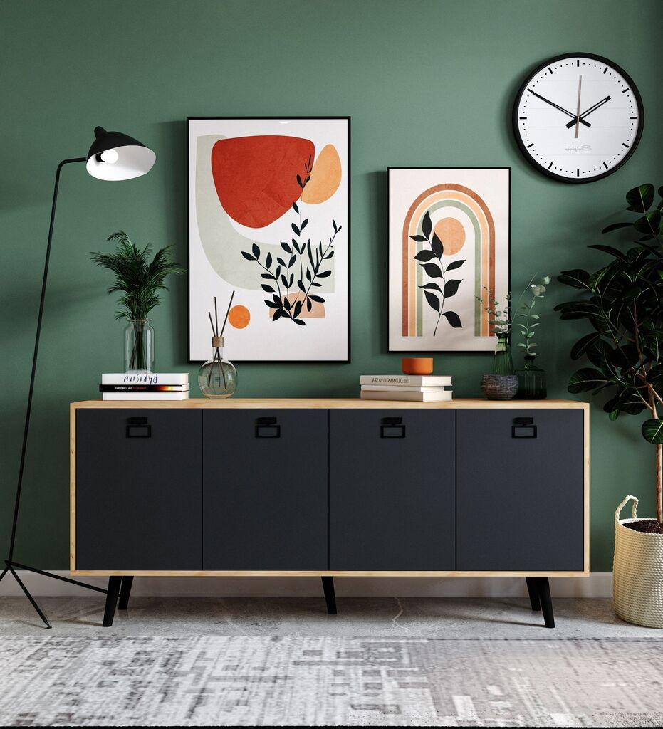 Hanah Home Komoda Mirza Modern 180, Antracit