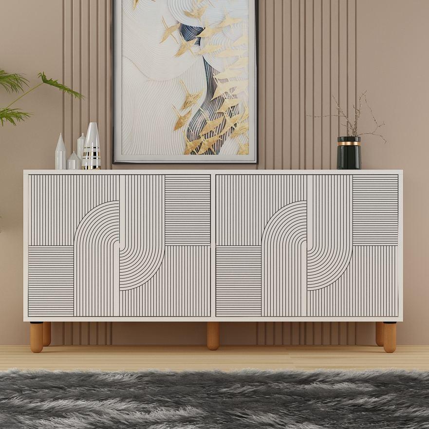 Hanah Home Desso komoda s ladicama, bijela