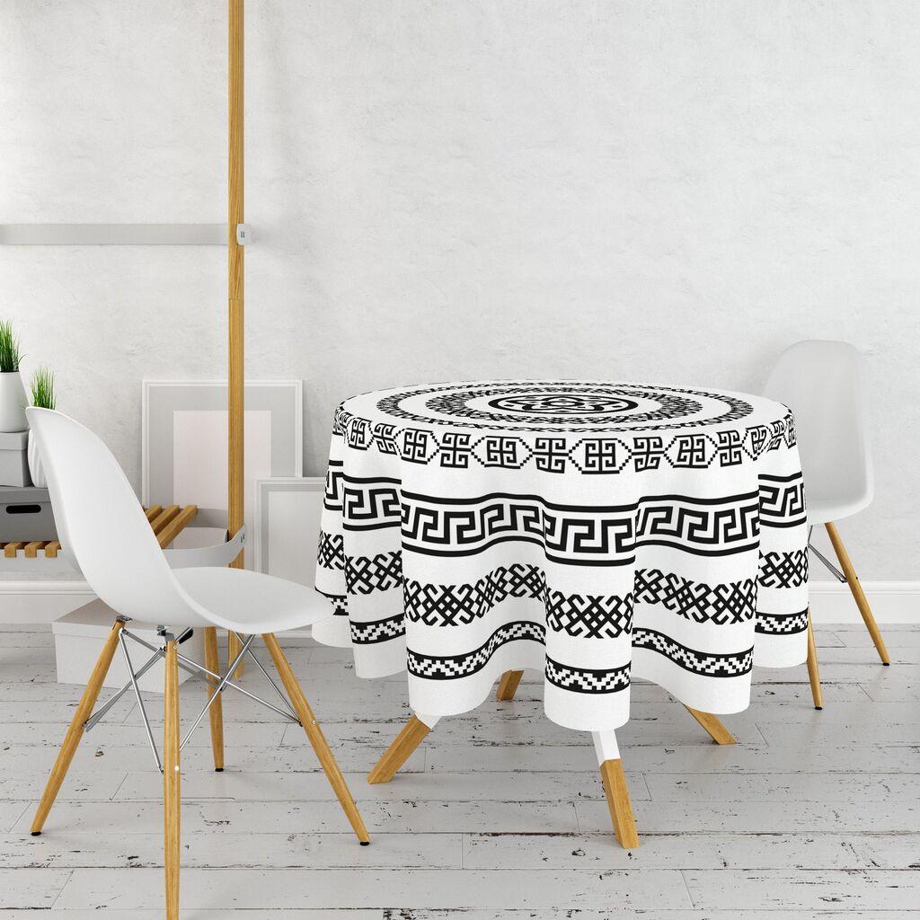 Hermia stolnjak za stolove 8 komada, 160 cm, šareni