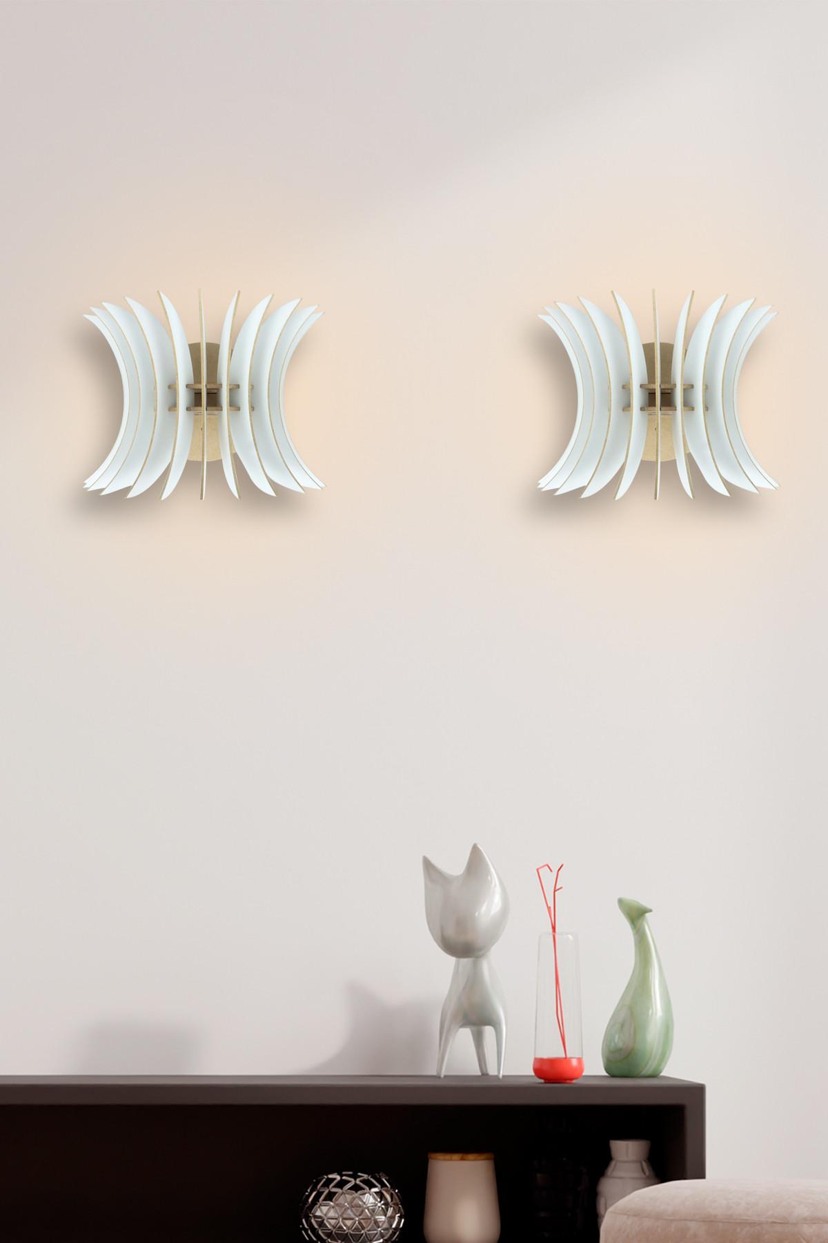 Opviq Zidna lampa E27 Grlo, Bijela