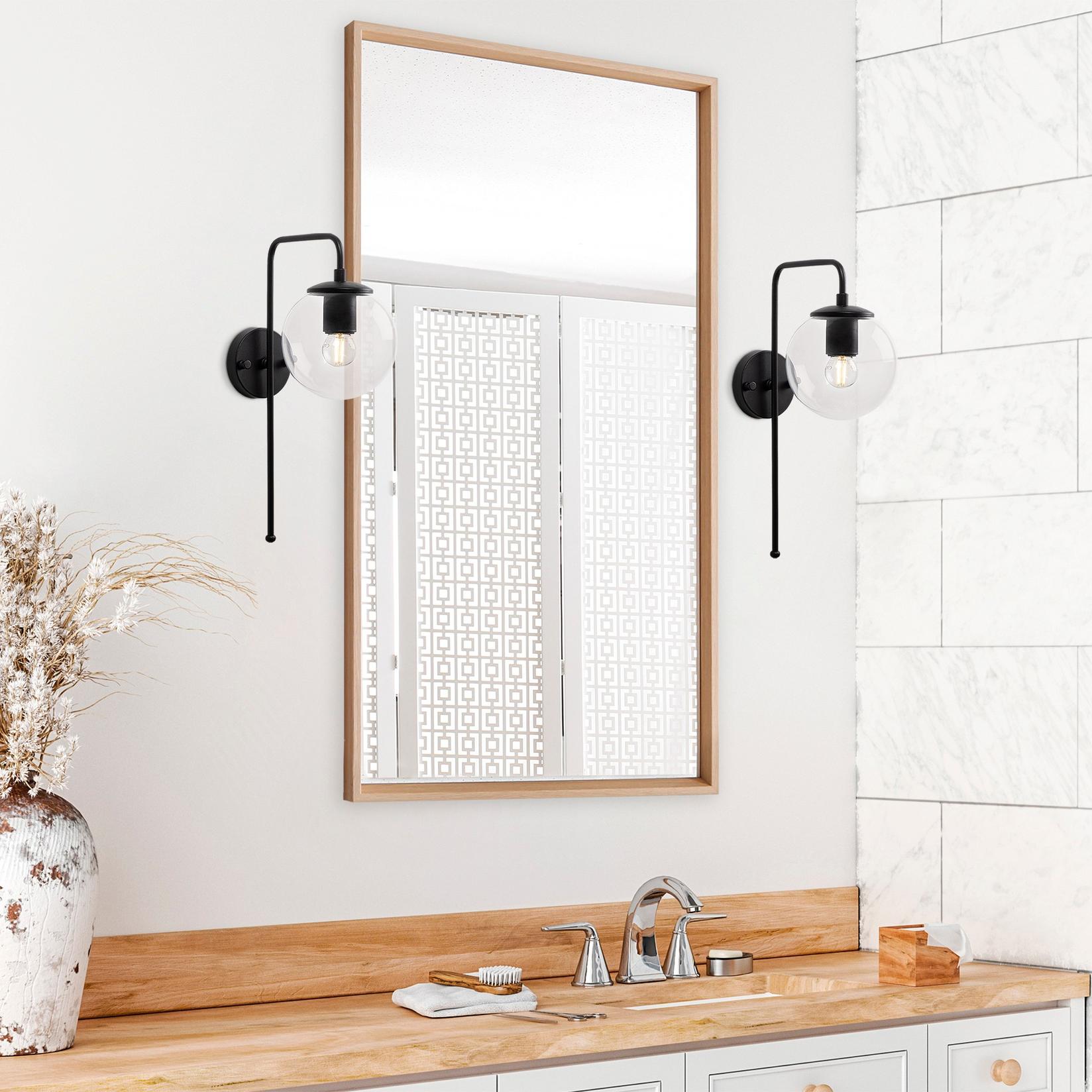 Opviq Zidna lampa E14 Grlo, Crna