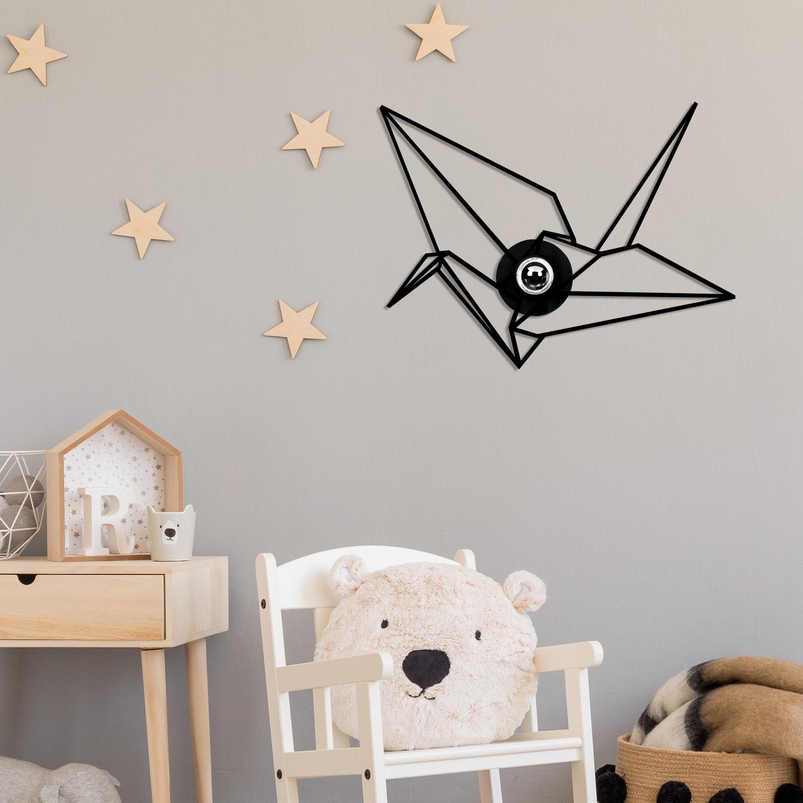 Opviq Zidna lampa E27 Grlo, Crna