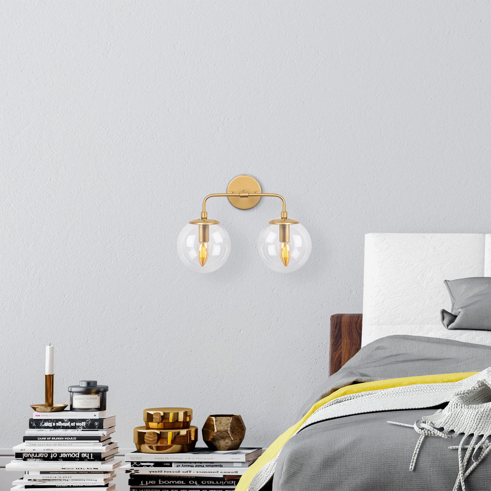 Opviq zidna lampa, zlatna