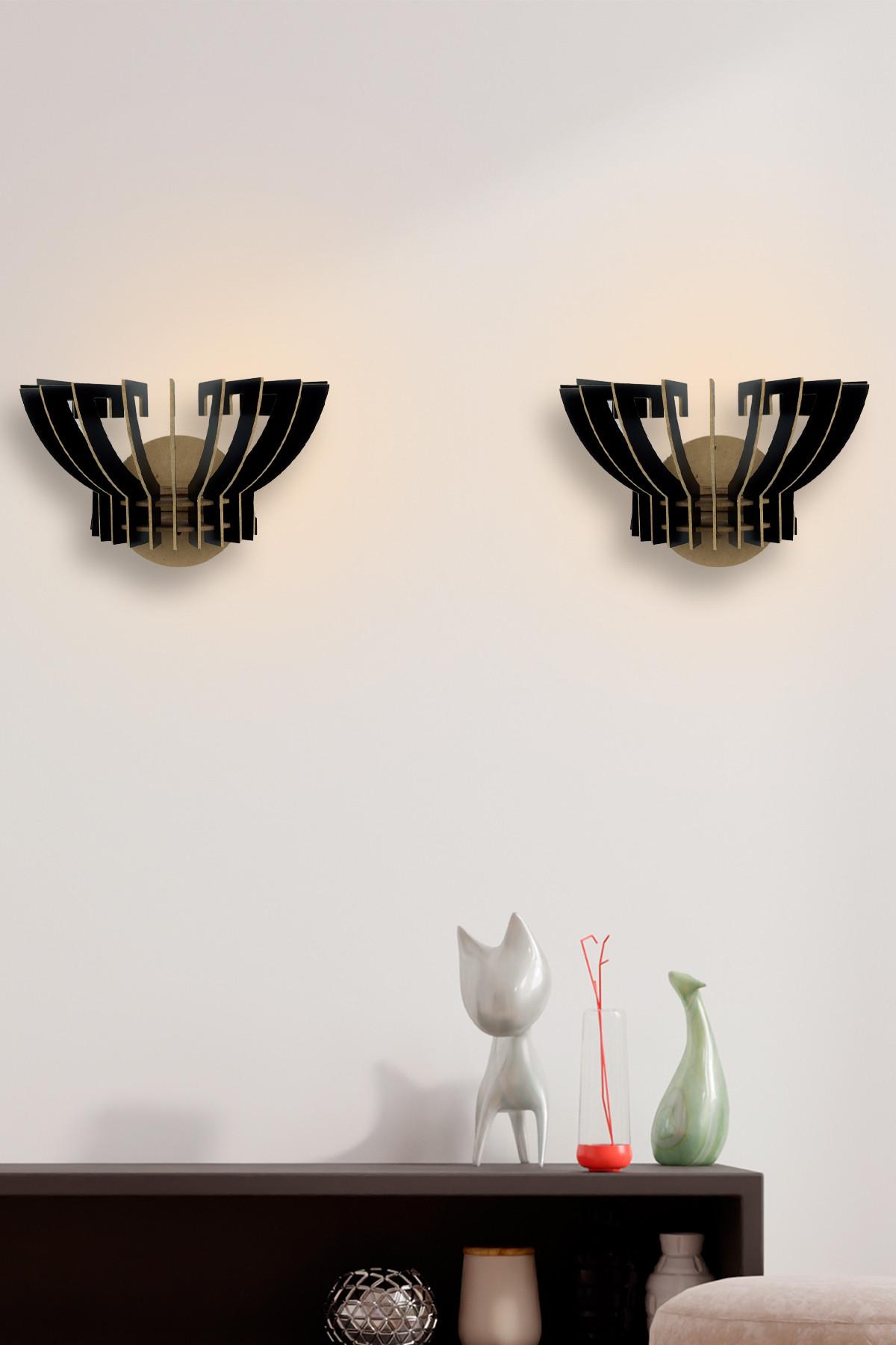 Opviq Zidna lampa E27 Max 40W, Crna