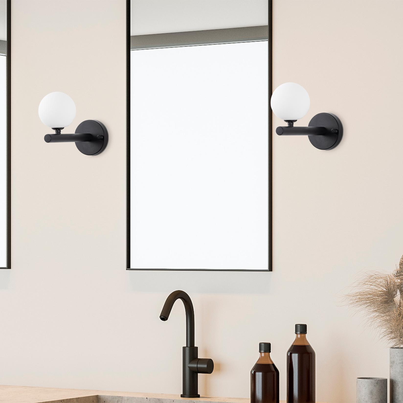 Opviq zidna lampa, crno-bijela